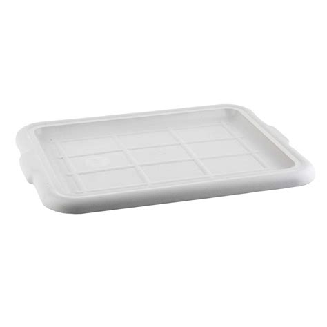 Tablecraft Gray 21” X 16” Plastic Bus Tub Lid Tablecraft 1531g