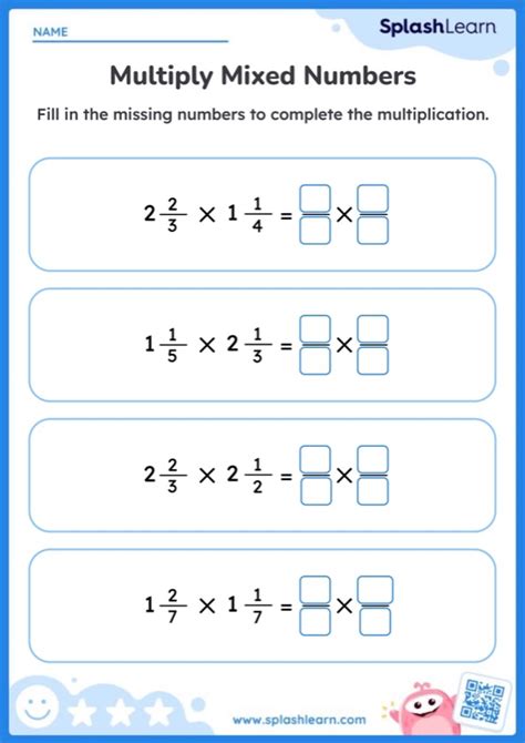 Multiply Fractions Worksheets For Kids Online Splashlearn Page 2