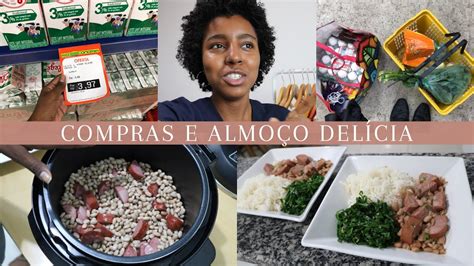 COMPRAS NO MERCADO FIZ UM ALMOÇO SIMPLES E DELICIOSO MUITAS