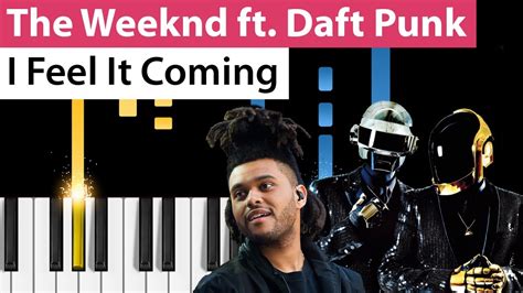 The Weeknd I Feel It Coming Ft Daft Punk Piano Tutorial How To