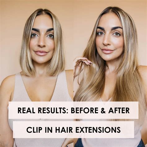 Clip In Hair Extensions Before And After Short Hair