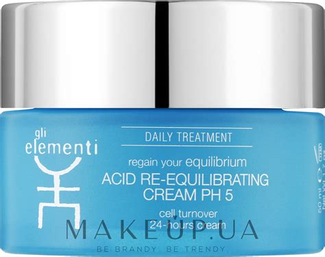 Gli Elementi Acid Re-equilibrating Cream pH5 (тестер) - Крем ...