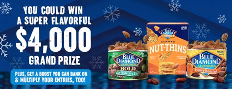 Blue Diamond Super Holiday Sweepstakes Sun Sweeps