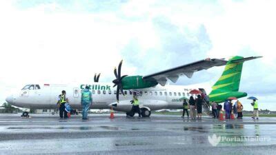 Penerbangan Perdana Citilink Layani Rute Surabaya Sumenep Pulang Pergi