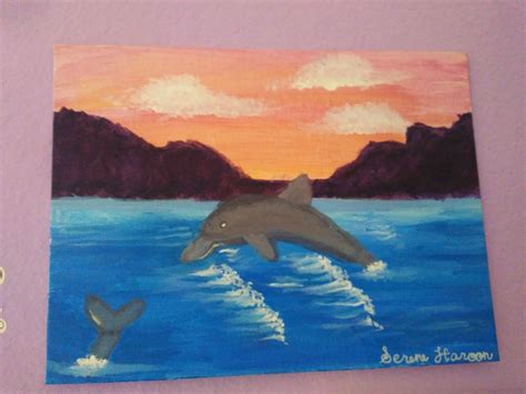 Dolphin: Acrylic Paint