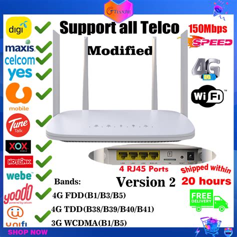 Modified Wifi Router Modem Wifi Sim Card Unlimited Data Hotspot Wifi