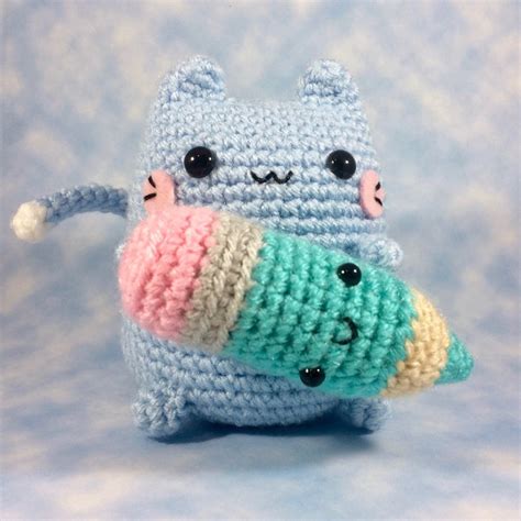 Crochet Pattern For Kitty Amigurumi Kawaii Cat Amigurumi Etsy