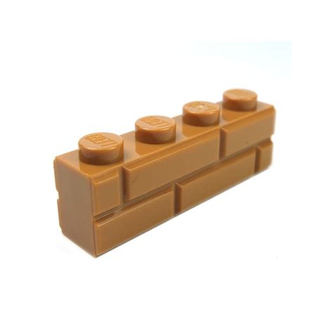 Lego Spare Parts Brick X Modified With Masonry Profile Medium Dark Flesh