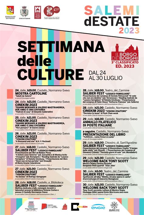 Salemi Presentato Il Programma Della Settimana Delle Culture