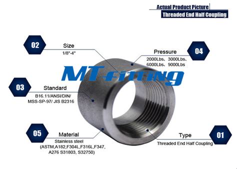 Asme B16 11 F11 F22 Stainless Steel Socket Welded Threaded Boss