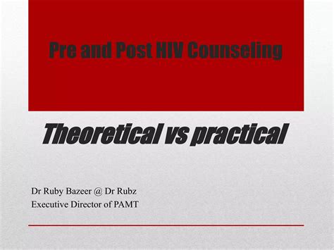 Pre And Post Hiv Counseling Vct Ppt