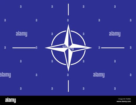 Vector flag of the NATO / North Atlantic Military Alliance flag Stock ...