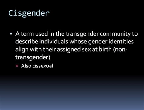 Sexuality Concept Transgender Flashcards Quizlet