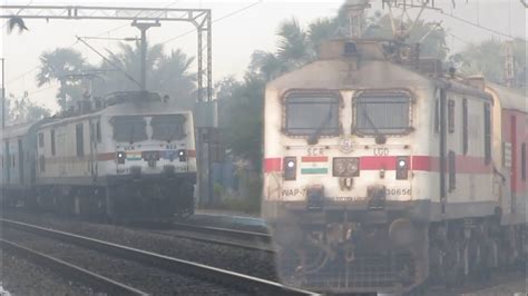 WAP7 LHB WAP7 LHB Perfect Curved Location At Marampalli Highspeed