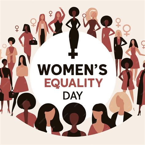 Premium Vector Womens Equality Day Flat Vector Illustration