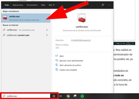 Cómo ver los certificados digitales instalados en Windows 10 R