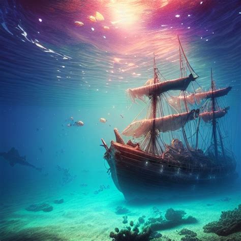 Underwater Pirate Shipwreck