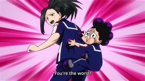 Mineta Hitches A Ride On Yaoyorozu My Hero Academia Know Your Meme