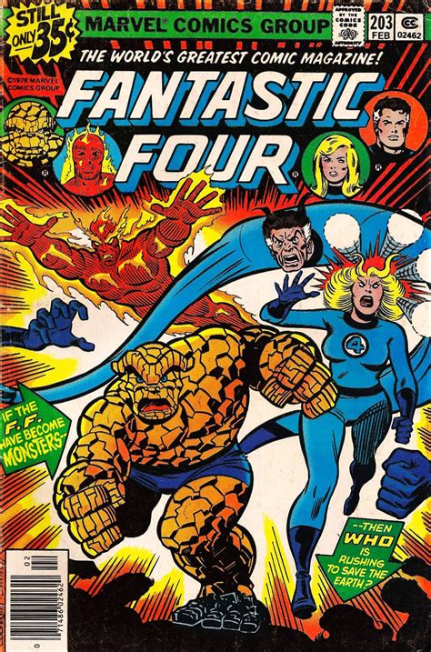 Fantastic Four 203 Feb Vintage Comics Covers Fantastic Four