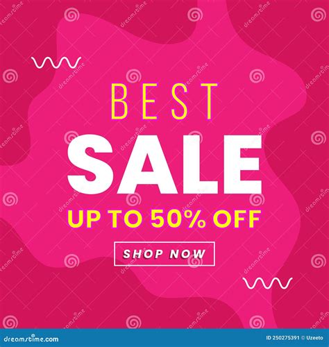 Vector Illustration Best Sale Banner Templatesimple Style Stock Vector