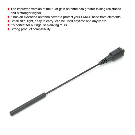 Sma Male Walkie Talkie Antenna Uhf Vhf Dual Band Radio Aerial Mhz