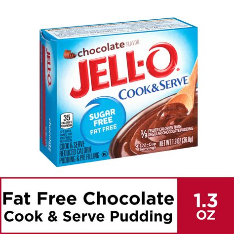 Jell O Sugar Free Chocolate Cook And Serve Pudding Mix 1 3 Oz Box