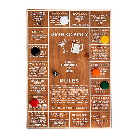 Brand New In Box Hammer Axe Game Wood Drinkopoly Board Drinking Game