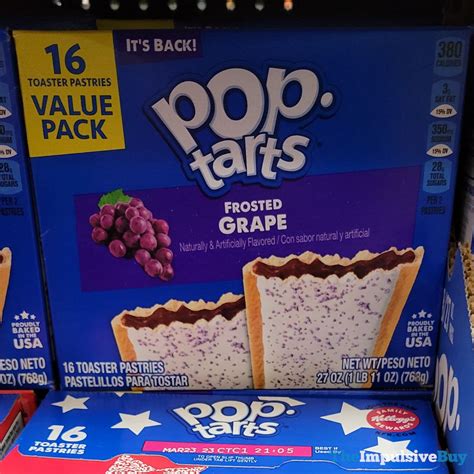 Back On Shelves Frosted Grape Pop Tarts 2022 The Impulsive Buy