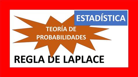 REGLA de LAPLACE Teoría de PROBABILIDADES Míralo Fácil y RÁPIDO