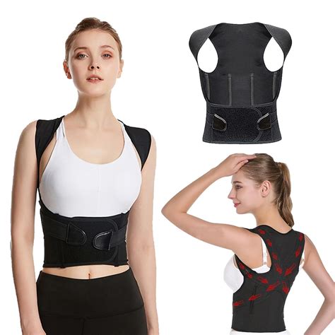 Funmo Posture Correcteur Dos Femme Homme Ceinture Maintien Dorsale Et