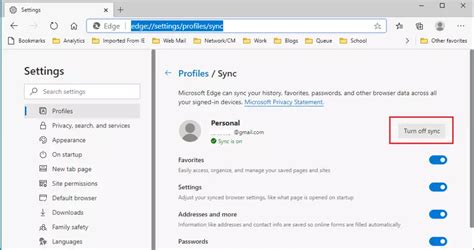 How To Enable Or Disable Profile Sync In Microsoft Edge Geek Rewind