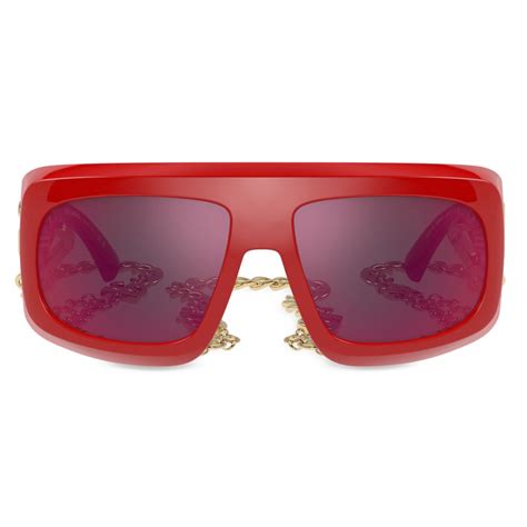 Dolce And Gabbana Happy Garden Sunglasses Red Dolce And Gabbana Eyewear Avvenice