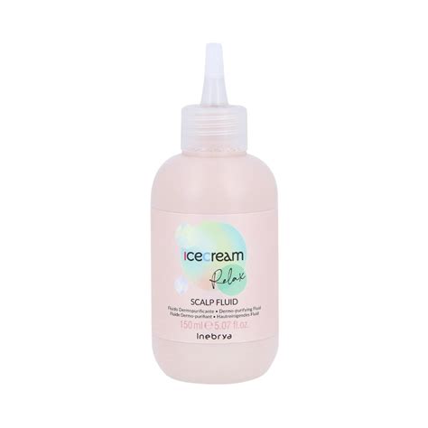 Inebrya Ice Cream Relax Scalp Fluid Fluid oczyszczający przed myciem