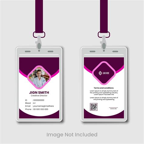 ID Card Design Template on Behance