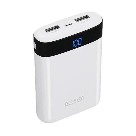 Jual Robot Rt Powerbank With Led Indicator Hitam Mah Usb