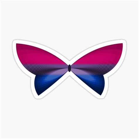 Bi Pride Butterfly Sticker For Sale By Shaneisadragon Redbubble