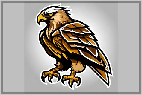 Hawk Mascot Logo Graphic by Forhadx5 · Creative Fabrica