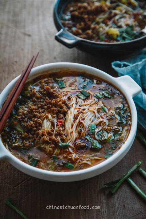 Yunnan Rice Noodles Soup China Sichuan Food