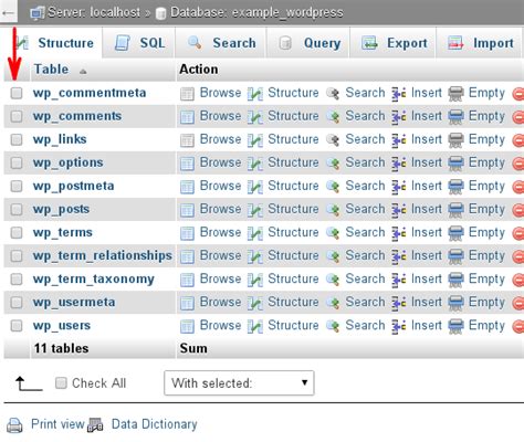 Optimización Y Reparación De Bases De Datos Mysql Con Phpmyadmin