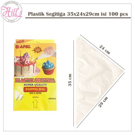 Jual Plastik Segitiga Kecil Isi Pcs Pipping Bag Kantong Spuit