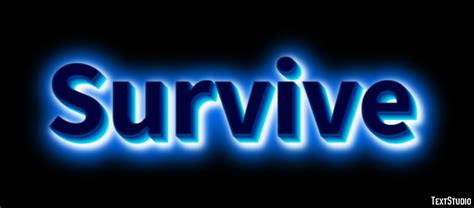 Survive Text Effect And Logo Design Word