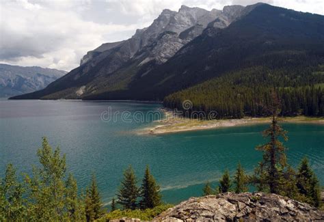 Lake Minnewanka - Banff National Park - Canada Stock Photo - Image of ...