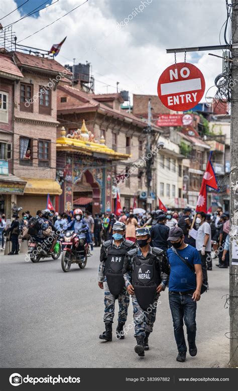 June 2020 Kathmandu Nepal Afp Special Forces Police Walking Road — Stock Editorial Photo © Dymov ...