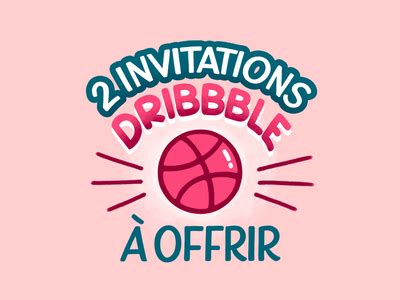 Dribbble Invites by Mélanie Ramamon on Dribbble