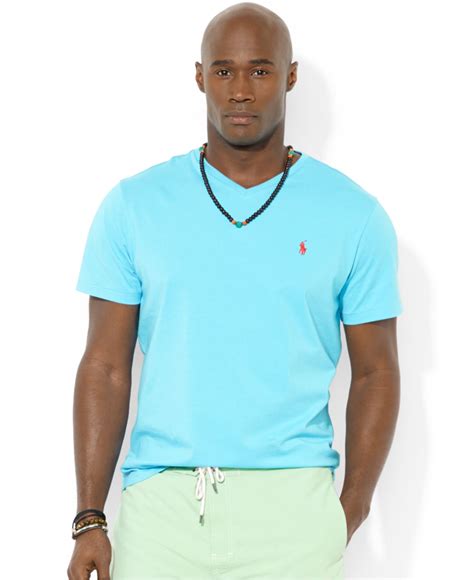 Lyst Polo Ralph Lauren Big And Tall Classic Fit V Neck Short Sleeve