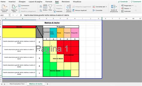 Tool Valutazione Rischi Risk Assessment Formato MS Excel Edirama