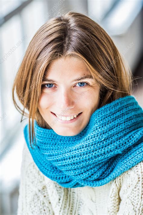 Chilly Woman Stock Image C034 7183 Science Photo Library