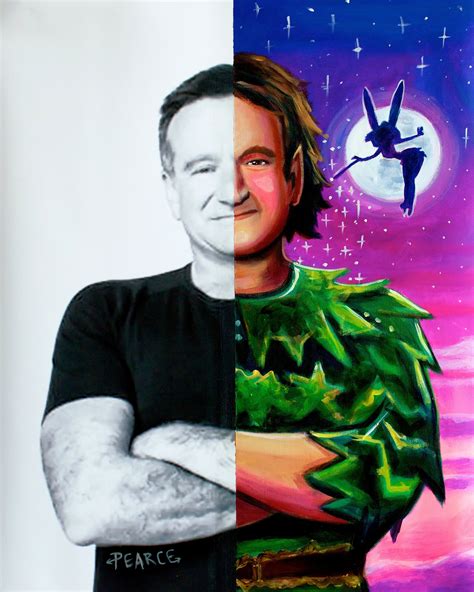 Robin Williams as Peter Pan Signed Art Print by Carlie - Etsy