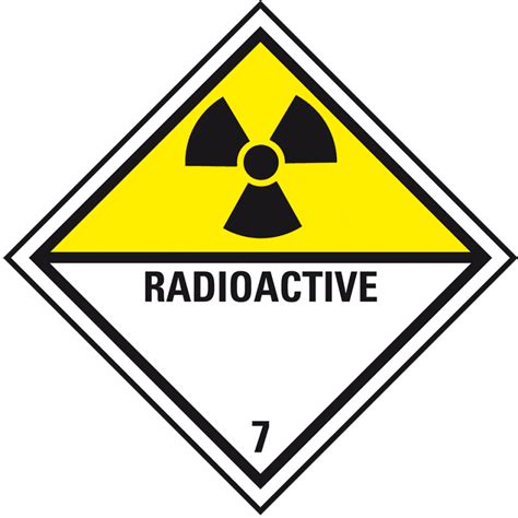 Radioactive Substances Class 7D Graphic Vinyl Eu