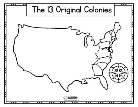 13 Colonies Map Quiz 13 Colonies Map Worksheet Blank 13 Colonies Map And 13 Colonies Test